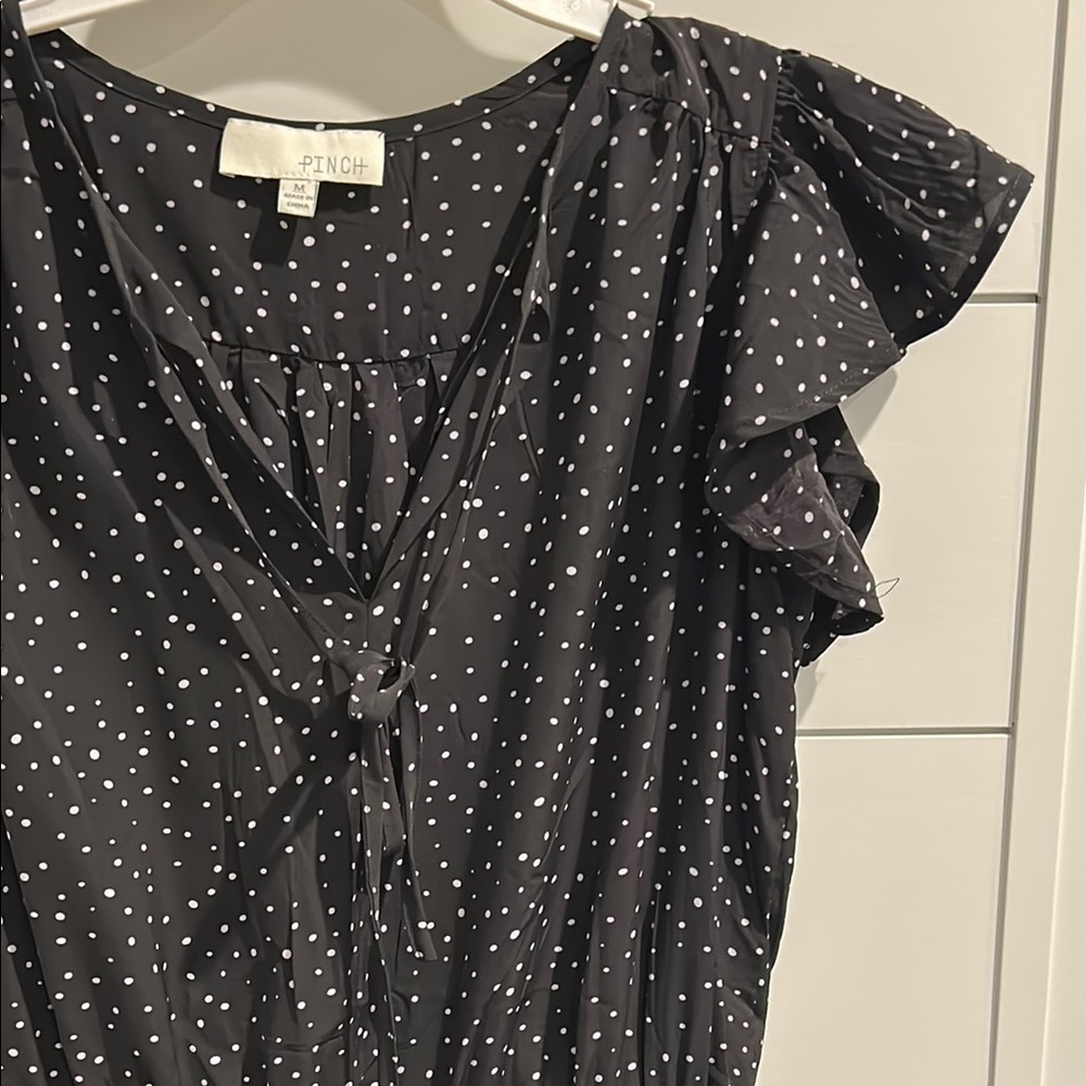 Pinch Black Ruffled Flutter Sleeve Dress - Picture 3 of 7